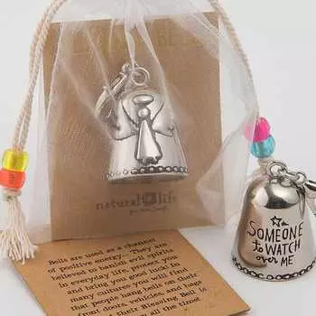 Подарки друзьям Поделки Благословение колокольчика Благословение подарка колокольчика 2.77*2.54cm серебряный