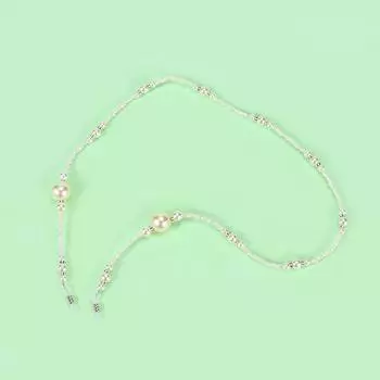 Подарки Искусственный жемчуг Цепочки Ожерелье Модные солнцезащитные очки Ремешок для очков Шнурок для очков Держатель шнура чёрный