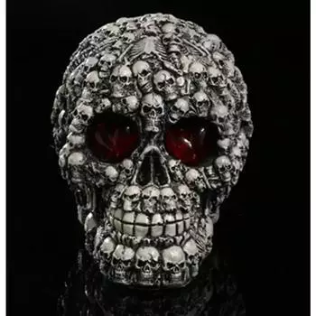 Подарки из смолы ручной работы, креативные светодиодные черепа, украшения для бара на Хэллоуин, настольные гаджеты, забавные инструменты для вечеринок