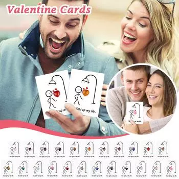 Подарки ко Дню святого Валентина Открытки ко Дню святого Валентина для детей с подарками из кристаллов - Обмен подарками ко Дню святого Валентина для мальчиков, девочек, для школьников, для классной комнаты One Size