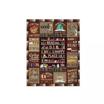 Подарки любителям книг Подарки книжному клубу Blanket Подарки любителям книг для женщин Подарки для любителей книжной литературы Лучшие подарки на день рождения для книжных червей One Size