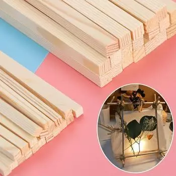 Подарки Модель здания самодельная счетная палочка Развивающие игрушки Квадратные деревянные стержни Деревянное ремесло своими руками