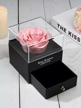 Подарки на день рождения для женщин Стабилизированная роза Подарки для девушки Стабилизированная роза Подарки на День святого Валентина на годовщину Романтические подарки для жены синий