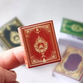 Подарки на день рождения, книга, аксессуары для кукольного домика, миниатюрный мини-изысканный бумажный кукольный домик, модель сцены для учебы для детей чёрный