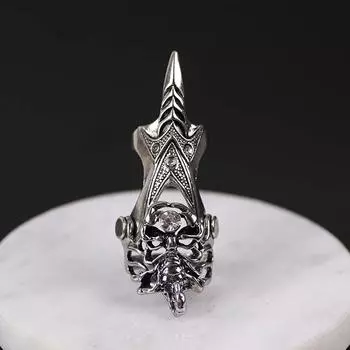 Подарки на день рождения, преувеличенное кольцо-призрак, мужские кольца-доспехи, кольцо-череп, кольцо-дракон styleB