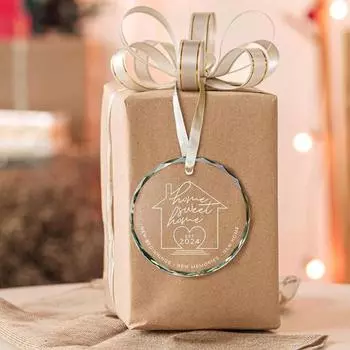 Подарки на новоселье 2024 Новое украшение для дома для новых домовладельцев Прозрачное новоселье чёрный