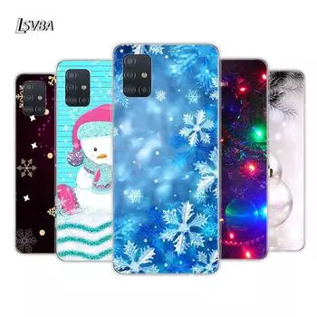 Подарки на Новый год Рождество для Samsung Galaxy A01 A11 A12 A22 A21S A31 A41 A42 A51 A71 A32 A52 A72 A02S Мягкий чехол для телефона Samsung A01