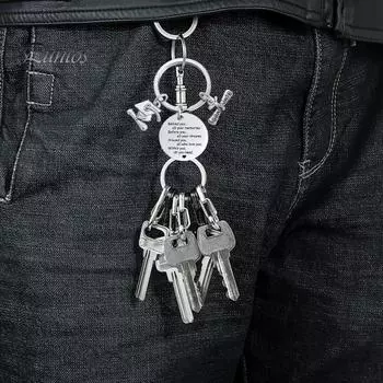 Подарки на выпускной для нее и него. Брелок из нержавеющей стали для выпускников 2025 года. Вдохновляющий подарок на выпускной для выпускников колледжей и средних школ. B