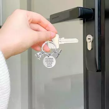 Подарки на выпускной для нее и него, брелок для ключей из нержавеющей стали 2025 года выпуска