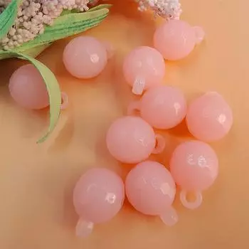 Подарки, ожерелье ручной работы, бусины своими руками, 10 шт., браслет для детей, в форме фонарика, конфетного цвета, макарон, детские аксессуары светло-розовый