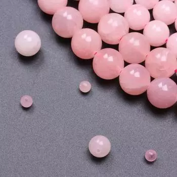 Подарки Розовый натуральный камень 15-40 шт 4/6/8/10/12 мм свободные бусины ожерелье брелок случайный цвет круглый ручная работа изготовление ювелирных изделий своими руками материал 4mm 40pcs