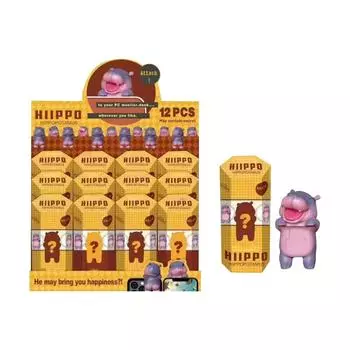 Подарки-сюрпризы Милые украшения, украшения для мобильных телефонов, 12 подвесок в виде бегемота, украшения в виде бегемота (12 шт.) One Size белый