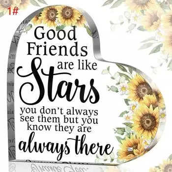 Подарки учителю «Спасибо» за ее помощника воспитателя в детском саду, акриловую табличку в форме сердца 2#