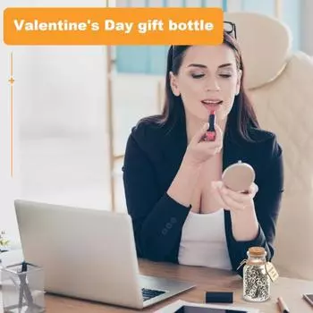 Подарочная бутылка с плохим настроением, деревянная ебля, кусочки букв, вентиляционная подарочная банка, забавный офис, коллега, друг, семейный подарок A