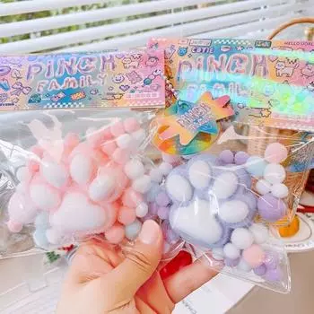 Подарочная игрушка-сдавливание из искусственной кожи, игрушка для снятия стресса, игрушка для снятия стресса, игрушка для мальчиков 1PCS розовый