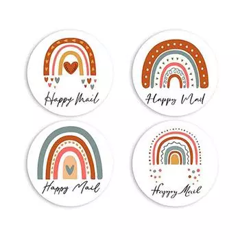 Подарочная карта с рождественским украшением Rainbow Thank You New Year X093 A14-50pcs-5x9cm