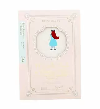 Подарочная книга Kusunoki Monori Полотенце для ванной Alice vloume2 Приключения в Стране Чудес Фиолетовый [moritaMiW] Alice s [B-67345-99-PAP]