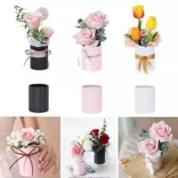 Подарочная коробка для цветов Мини 1 шт. Подарки Украшение Ваза Букет Упаковка Чехол Портативный Обнимашка для Подарков на День Святого Валентина Поставка 1PC