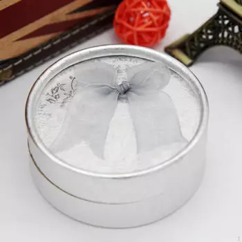 Подарочная коробка для ювелирных изделий, обручальное кольцо, серьги, браслеты, органайзер, чехол, упаковка с бантом серебряный