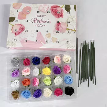 Подарочная коробка с цветами на день матери, букет, центральная композиция для стола, композиция для пожилых людей