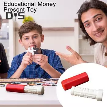 Подарочная коробка в виде лабиринта, 3D-печатный лабиринт, держатель для денег, прочный пластиковый портативный головоломка для детей и взрослых, образовательная игрушка в виде денег красный/белый