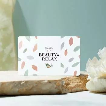 Подарочная косметическая карта Me Beauty Relax CO на день рождения, свадьбу, прощание, белая «You & & course» / подарок, празднование, годовщина, день и т. д.