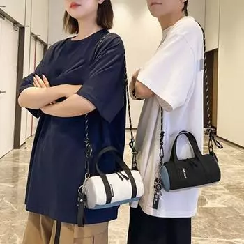 Подарочная многоцветная сумка-мессенджер из нейлона для отдыха и поездок на работу через плечо, легкая и удобная сумка через плечо чёрный