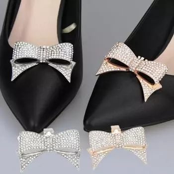 Подарочная пряжка для обуви, съемная, красивые свадебные украшения, декоративный зажим для обуви золотистый