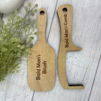 Подарочная расческа для лысого мужчины 18cm