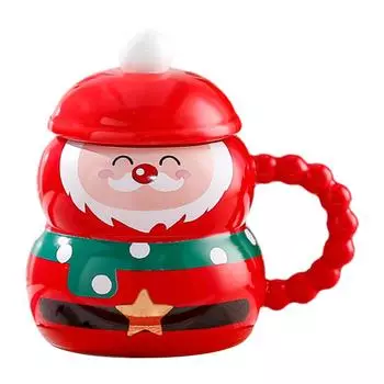 Подарочная рождественская кружка для кофе, легкая чашка для воды, многоразовая, для ежедневного использования, для кухни, горячих или холодных напитков, для ресторана, подарок на день рождения