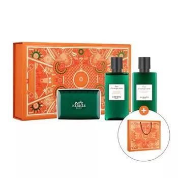 [Подарочная сумка для покупок] Hermes Odorange Verte 80 мл, подарочный набор из 3 предметов для тела, корейский уход за телом Odorange body 3 types planned