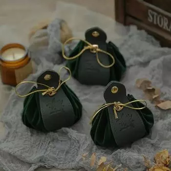 Подарочная сумка на шнурке, байковая текстура, пряжка, застежка, портативный декор, подарок, широко используемый искусственный кожаный мешочек для вечеринок, конфет, ср. S розовый