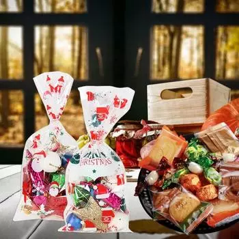 Подарочная сумка, отличная универсальная сумка для конфет, 5 стилей, прекрасная сумка для вечеринок с рождественским узором, упаковочная сумка для бара 5