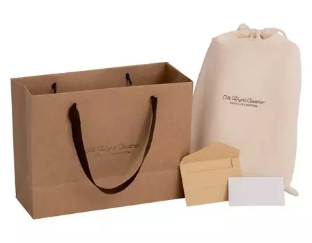 Подарочная упаковка Набор сумок Набор бумажных пакетов 26 см сумка на шнурке подарочная открытка [Dom Teporna] Самоупаковка (Пустой)