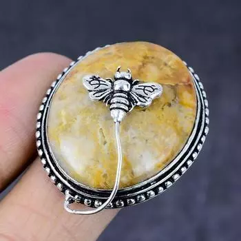 Подарочное кольцо из натурального ископаемого коралла ручной работы из серебра 925 пробы, размер 9 n3j41