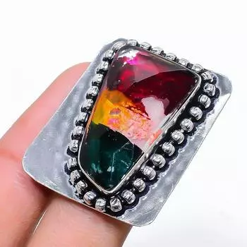 Подарочное кольцо из натурального стекла Dicorich из стерлингового серебра 925 пробы, размер 8,5 K3T86