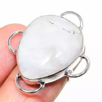 Подарочное кольцо из стерлингового серебра 925 пробы с натуральным радужным лунным камнем, размер 7 y1a41