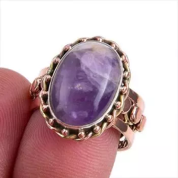 Подарочное кольцо из стерлингового серебра 925 пробы с натуральным камнем Тиффани и драгоценным камнем S.7 m1T07