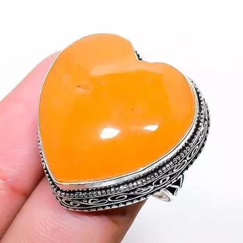 Подарочное кольцо из стерлингового серебра 925 пробы с натуральным септерианским нудалем, размер 7 I9d78