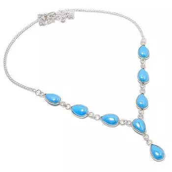 Подарочное ожерелье из натурального стекла Dicorich, стерлингового серебра 925 пробы, 18 дюймов, Q8I39