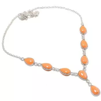 Подарочное ожерелье из натурального стекла Dicorich из стерлингового серебра 925 пробы 18 дюймов C0L05