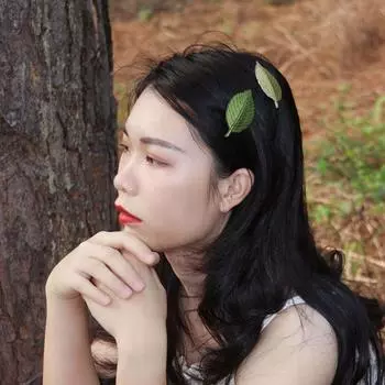 Подарочные детские аксессуары для волос с боковой заколкой, женская заколка-листок, заколка для волос в корейском стиле, вязаная заколка 01