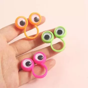 Подарочные игрушки-антистрессовые игрушки-игрушки с подвижными глазами, крутые игрушки-игрушки-пальчики, куклы-глаза, кольцо-глаза Random color