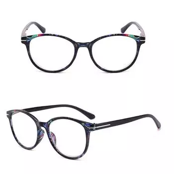 Подарочные модные очки высокого качества с антисиним светом для чтения, винтажные круглые очки +4.0 кофейный
