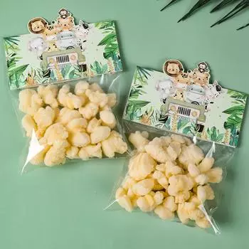 Подарочные пакеты для конфет с животными в джунглях, упаковка для печенья, подарочный пакет с изображением динозавра в стиле сафари для гостей, товары для дня рождения ребенка as picture