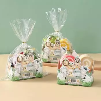 Подарочные пакеты для конфет в виде животных джунглей, подарочные пакеты для печенья, подарочный пакет Safari для гостей, товары для вечеринки по случаю дня рождения в джунглях, детский душ as picture