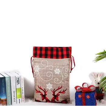 Подарочные пакеты с оленями, рождественские подарки, товары для рождественской вечеринки, сувениры на Рождество