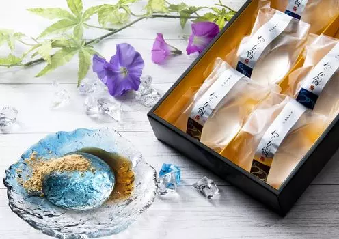 Подарочные японские сладости Mizu Warabi Mochi Jelly Somikaan Water Spirit Warabi Mochi 6 штук Сладости Японские сладости Ankodo s