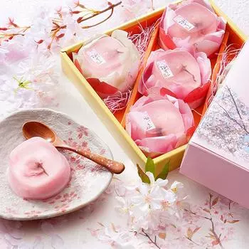 Подарочные японские сладости Пудинг Желе Somikaan Sakura Pudding Festival 5 штук Sakura Sweets Sweets