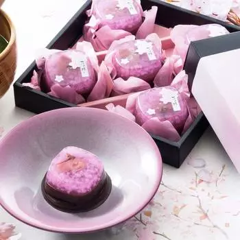 Подарочные японские сладости Yokan Jelly Somikaan Hana no Yui 5 штук Конфеты Domyoji Cherry Blossom Конфеты Японские сладости
